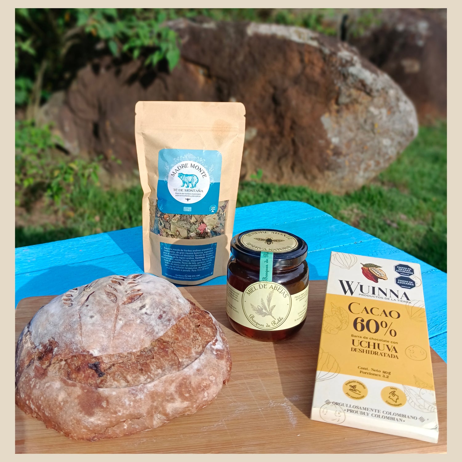 KIT COLIBRÍ DORADO - Con Té de Montaña y Pan de Chocolate