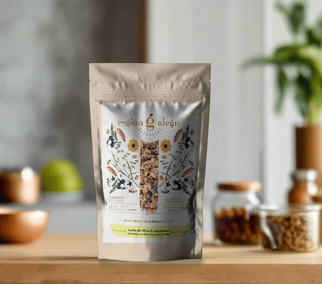 Granola de Aceite de oliva &  Almendras - Región Alegra 320 Gr.